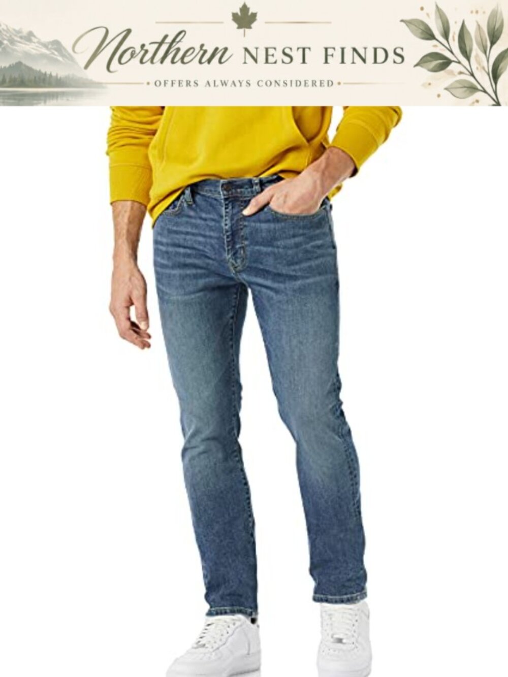 Men's Skinny Stretch Carpenter Jeans 5-Pocket Tool Pockets Cotton Blend